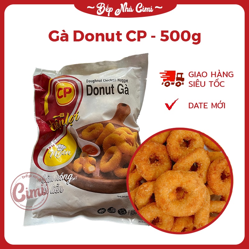 Gà Donut Chiên Giòn CP 500g - Gà Nugget Vòng - Bếp Nhà CIMI