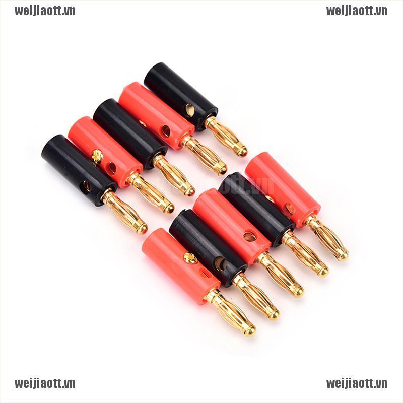 Set 10 phích cắm chuối 4mm kết nối loa thông dụng