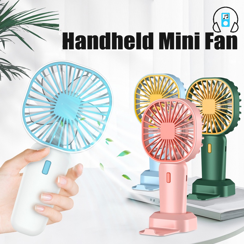 Quạt Làm Mát Cầm Tay/Để Bàn Cổng Sạc USB Có Ba Bánh Răng Không Gây Tiếng Ồn