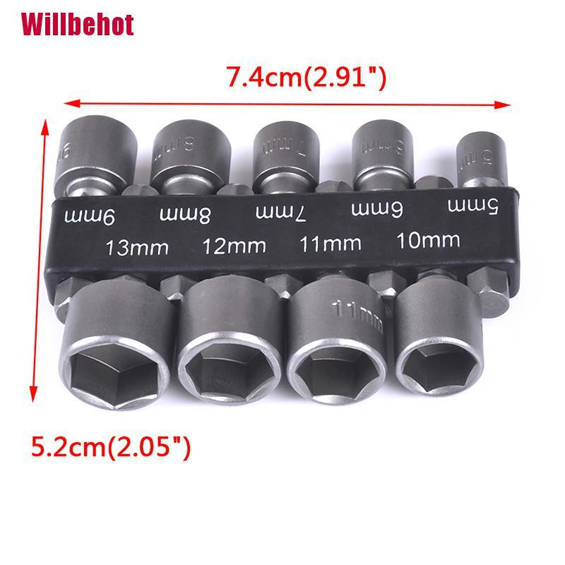 Set mũi khoan lục giác bằng thép 5-13mm 1/4&quot;