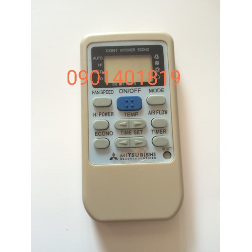 Điều khiển máy lạnh Mitsubishi lùn