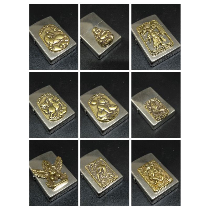 emblem dán zippo bằng đồng Nguyên khối ( không kèm zippo )