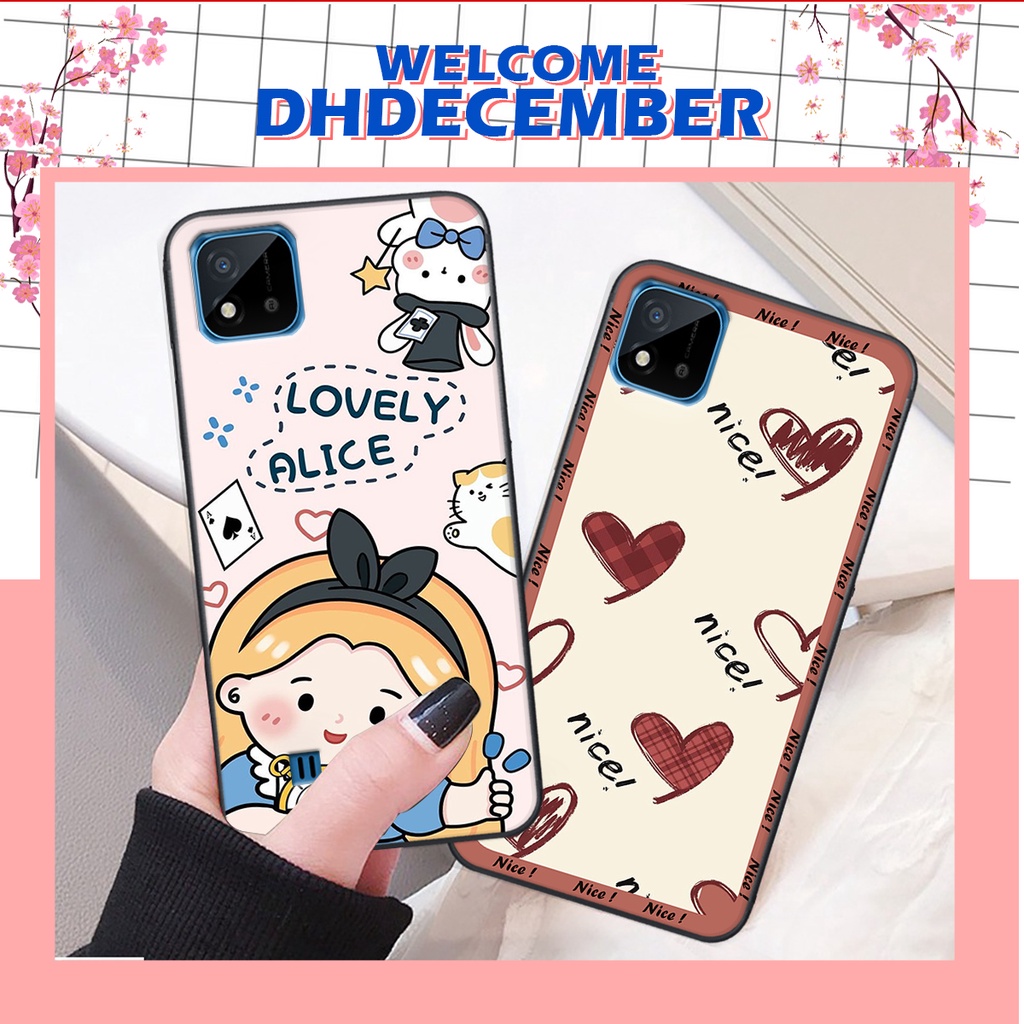 Ốp lưng Realme C11 2021 / C20 in hình nice ,good luck happy ốp xinh viền dẻo đẹp chất