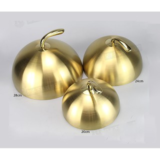 Nắp đậy thức ăn inox mạ vàng Feng QXG20
