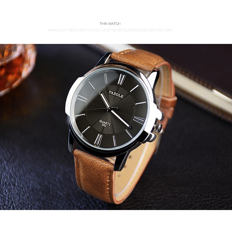 Simple Korean version of the big dial business fashion men's watch new watch top gift gift