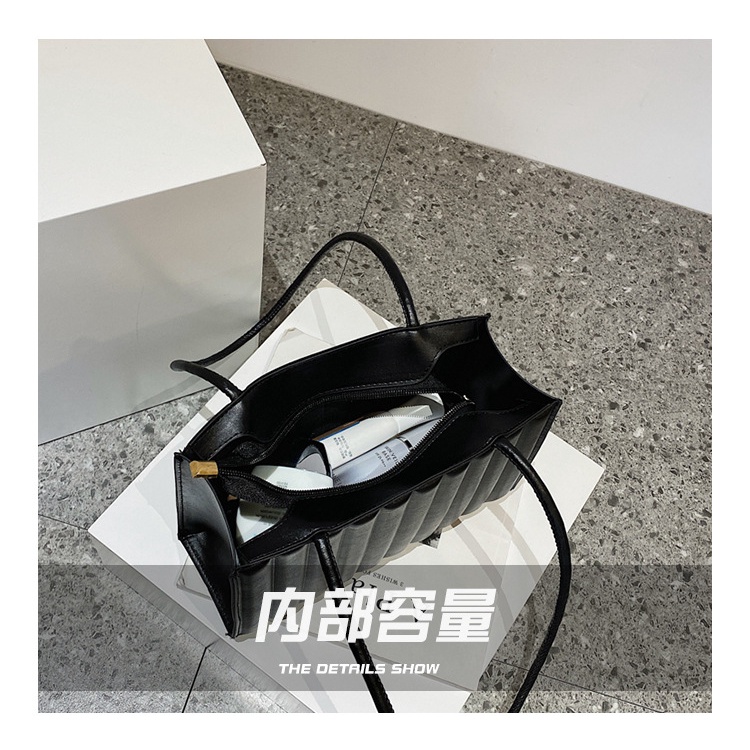 Túi Đeo JASMIN NOIR Vai Nắp Gập Họa Tiết Kẻ Sọc Đơn Giản Thời Trang Cho Nữ