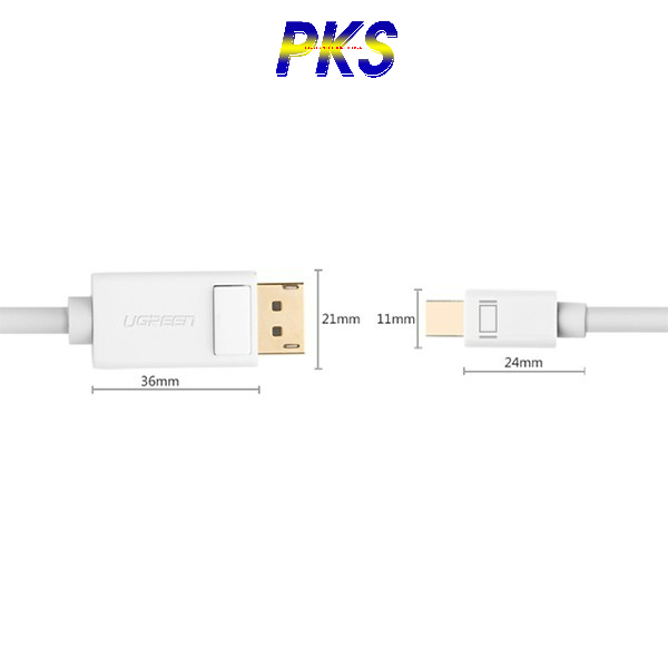 Cáp Mini DisplayPort to Displayport dài 1,5M Ugreen 10476