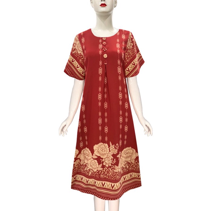 SHOPPRO -  Đầm Suông Tuổi Trung Niên Nhiều Size Kiểu Váy Dự Tiệc Cao Cấp Cho Mẹ U40 U50 3345 3346 3336