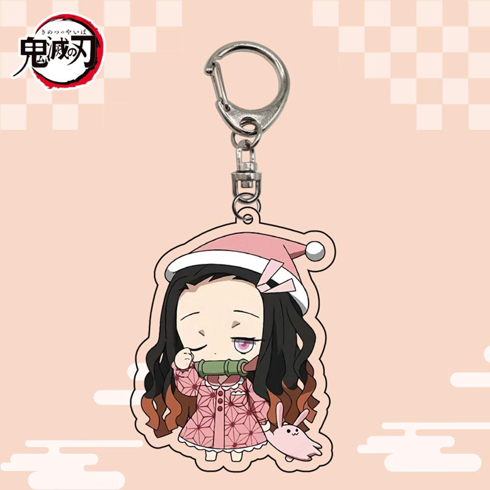 Móc Chìa Khóa Bằng Acrylic Hình Tanjirou Inosuke Kyoujurou