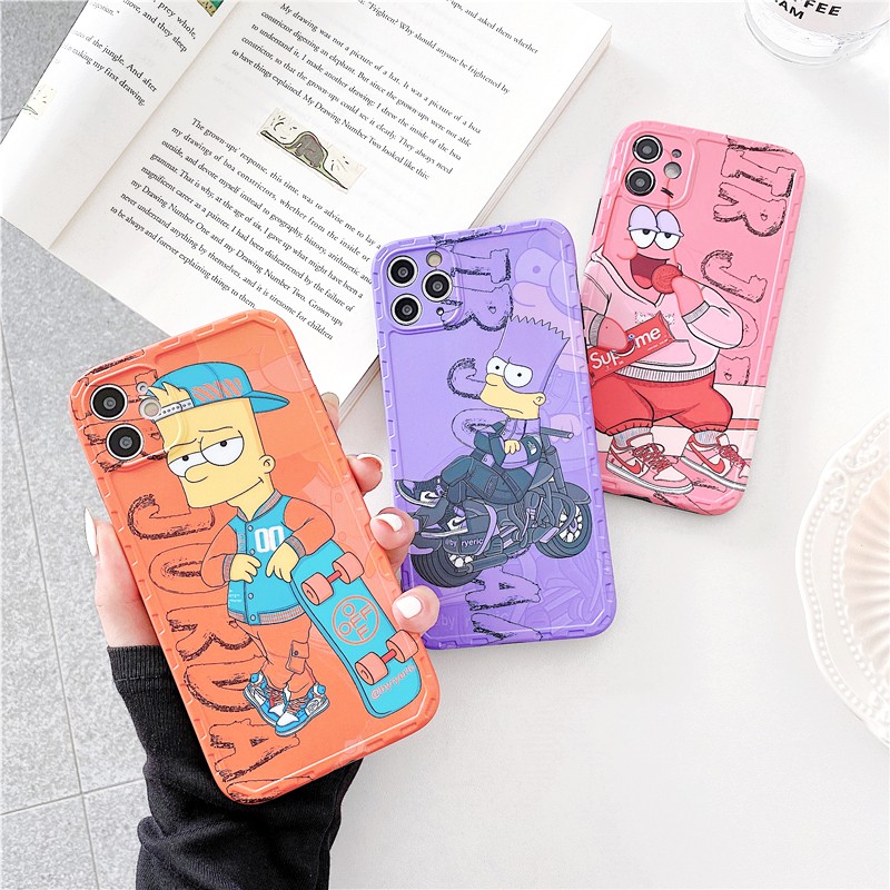 Ốp lưng iphone Cool Simpson IMD dày dặn viền nổi 5/5s/6/6plus/6s/6splus/7/7plus/8/8plus/x/xs/11/12/pro/max/plus/promax | BigBuy360 - bigbuy360.vn