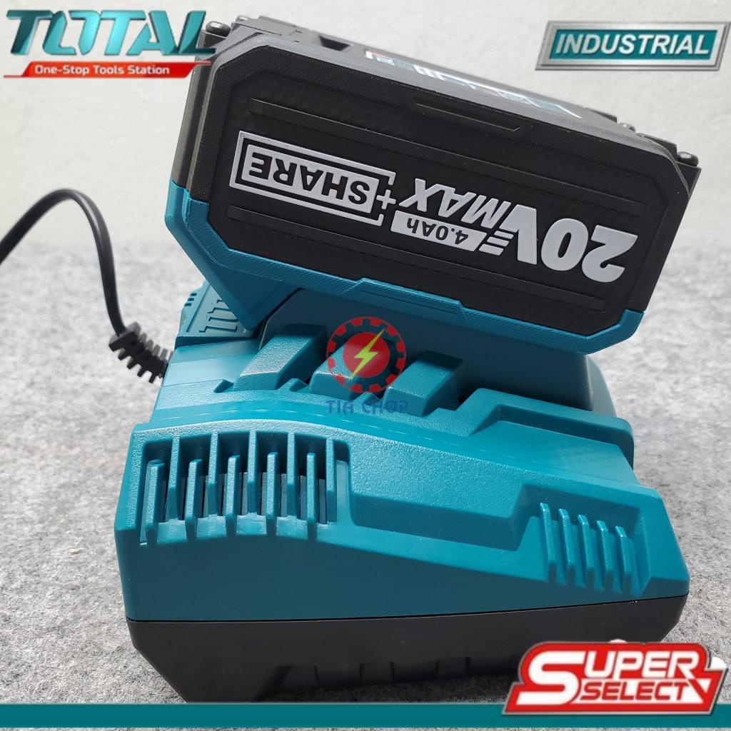 COMBO SẠC NHANH 105W, PIN 20V TOTAL TFCLI2003 TFBLI20011 TFBLI2002