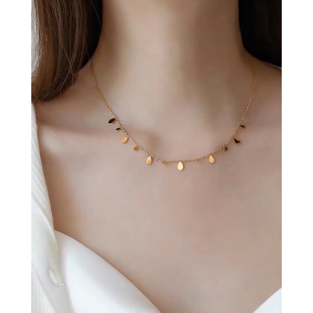 Dây chuyền titan hạt rơi