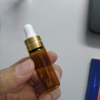 Lọ chiết bóp 5ml - màu nâu loại thành mỏng