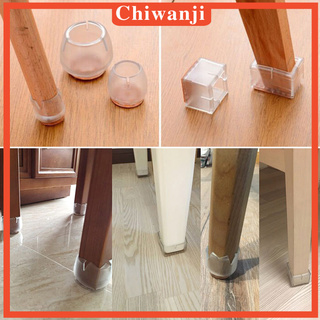 Bộ 10 Miếng Bọc Chân Bàn Ghế Bằng Silicon Màu Đen