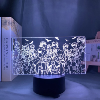 Đèn LED trang trí nội thất 3D hình Anime Haikyuu sáng tạo