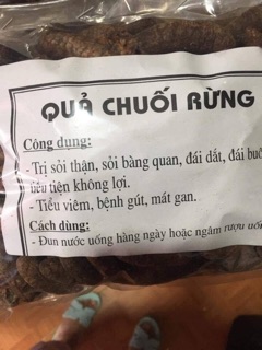 quả chuối hột rừng Điện Biên