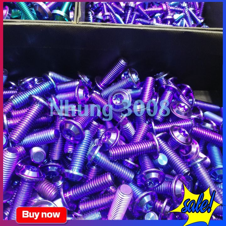 Combo ốc GR5 titanium cho xe satria/raider