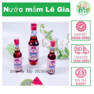 Nước mắm Lê Gia, nước mắm cá cơm giàu dha tốt cho bé ăn dặm 60ml , Shop Mẹ Bắp