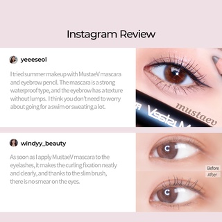 Mascara chống thấm nước MUSTAEV FIX-LASTING POWERPROOF MASCARA 7ml