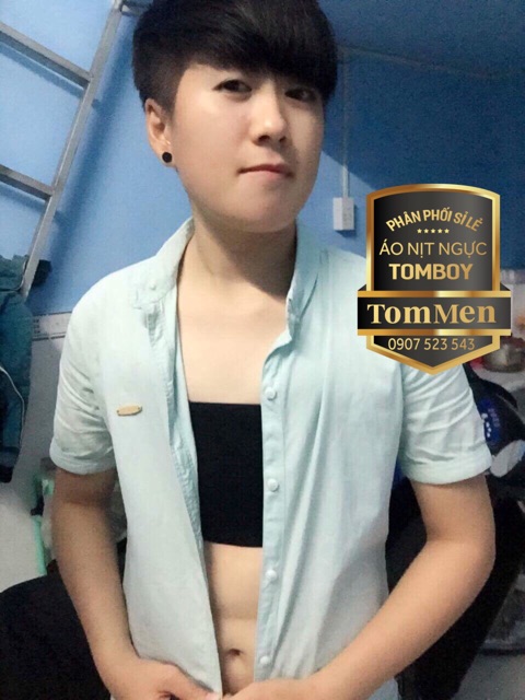 Áo Nịt Ngực Tomboy - Bản Nịt Ngang 13cm Không Viền