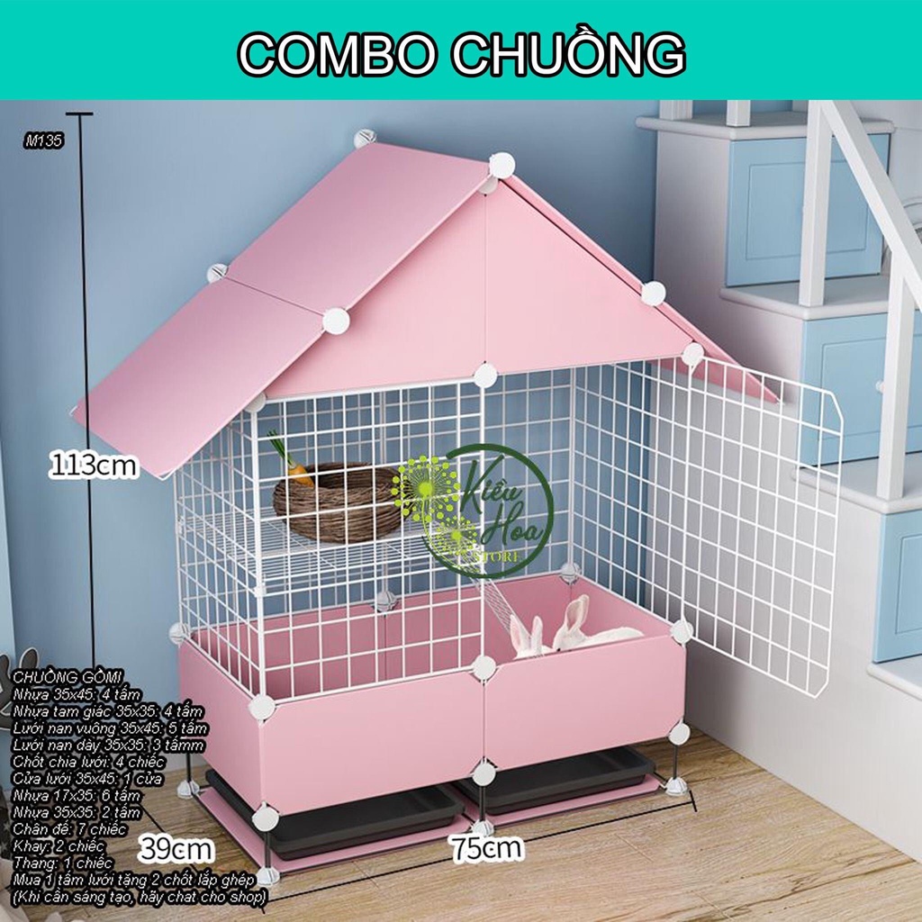 [Chuồng pet] Sỉ lẻ tấm lưới ghép chuồng cho pet,chó,mèo,chim, thỏ,rùa thú cưng (tặng kèm chốt)