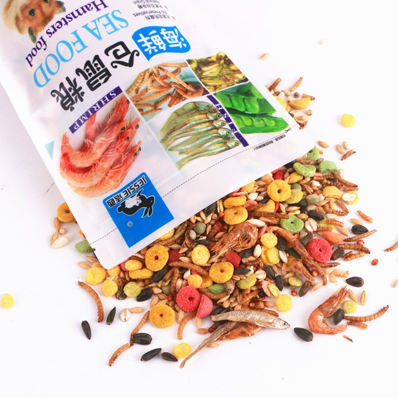 Thức Ăn dinh dưỡng Cho Hamster, Nhím, Sóc,thú nhỏ - Túi 400g