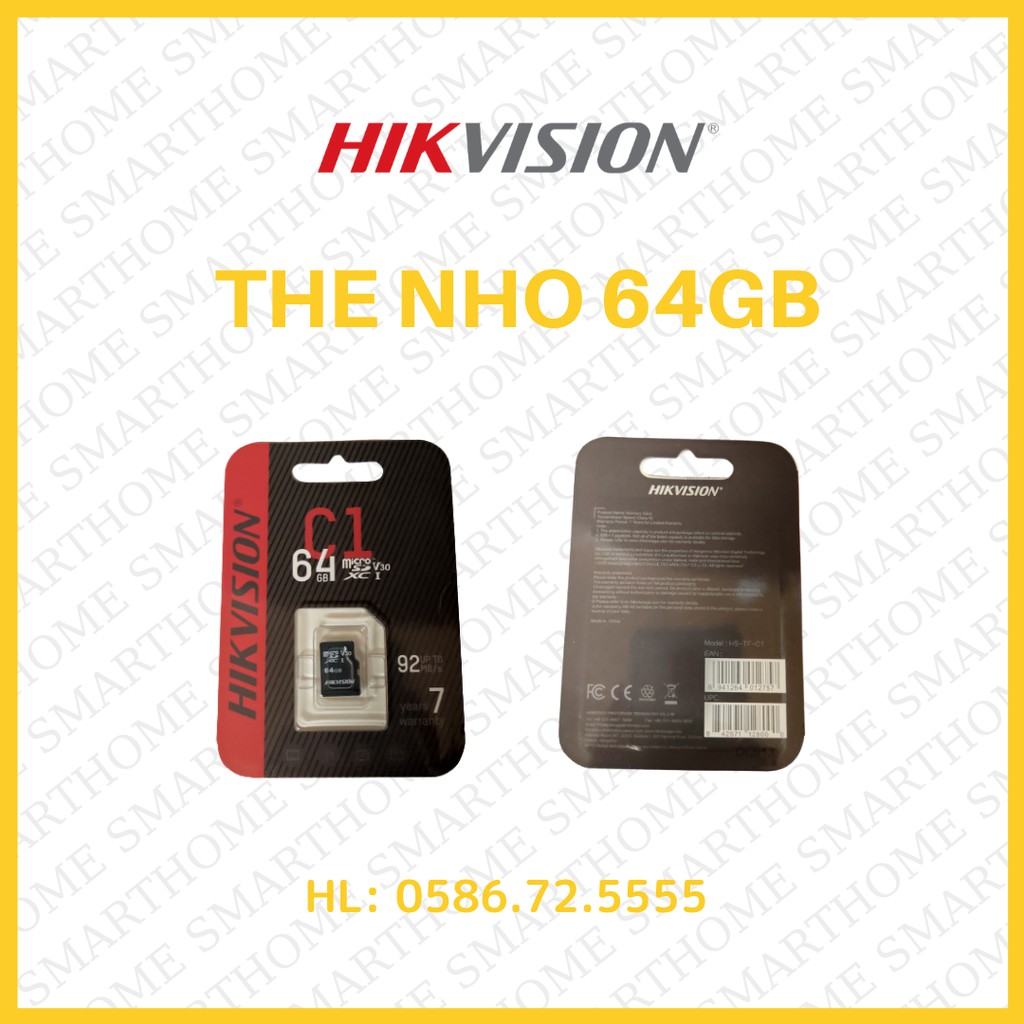 THẺ NHỚ 64GB HIKVISION, 32GB HIKVISION