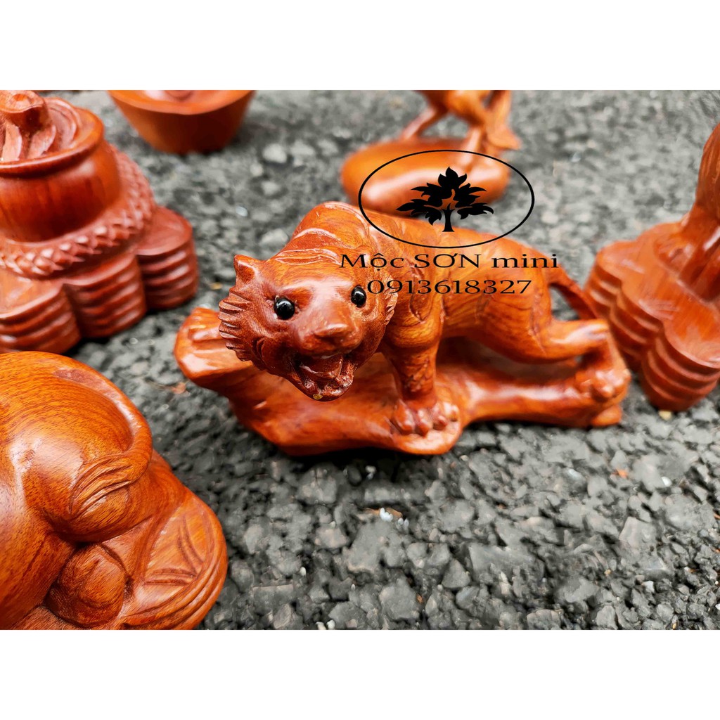 Tượng 12 con giáp gỗ hương,Tượng nguyên khối,tượng phong thủy tượng cao cấp cỡ nhỏ