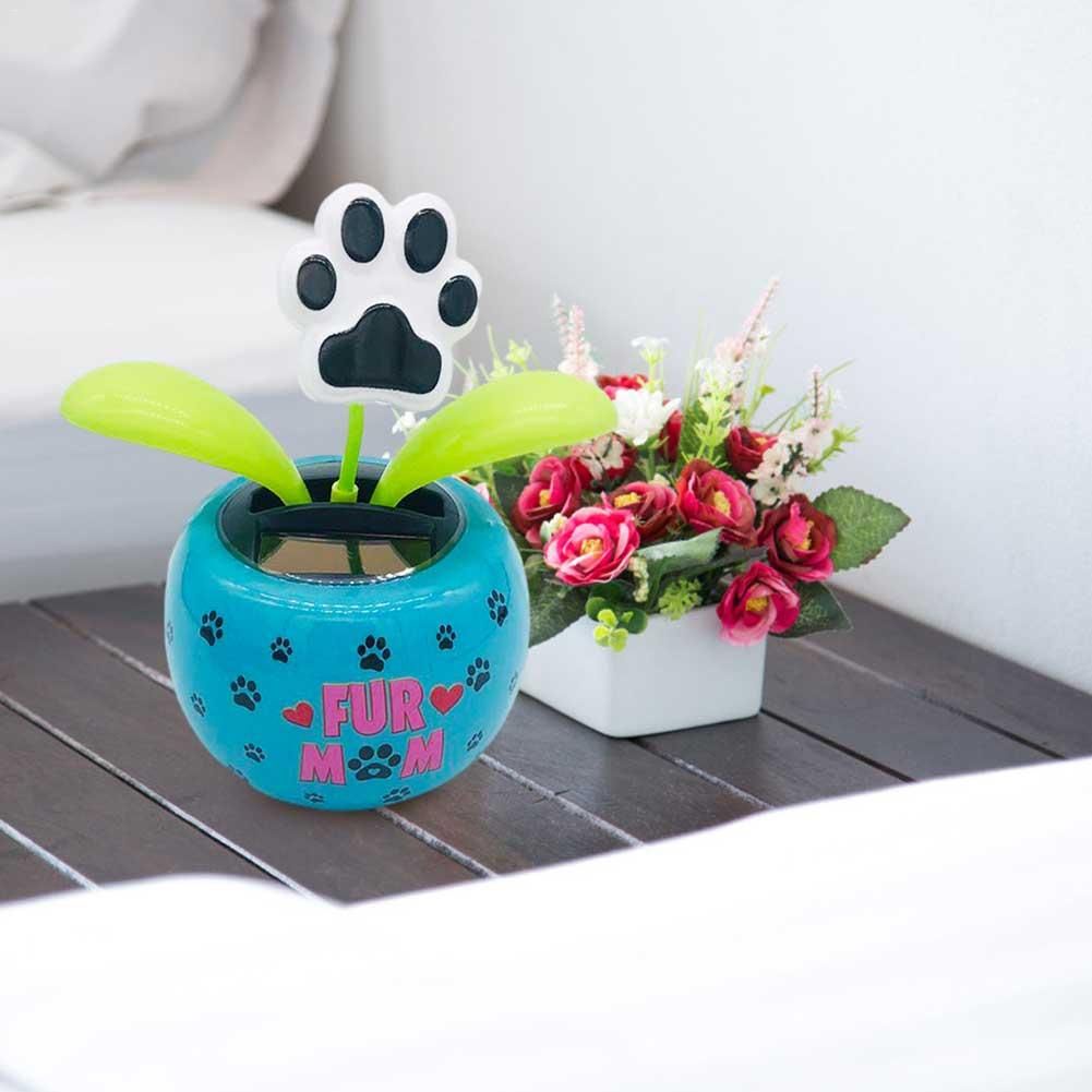 Lọ Hoa Năng Lượng Mặt Trời Trang Trí Xe Hơi / Bàn Làm Việc / Văn Phòng / Xe Hơi