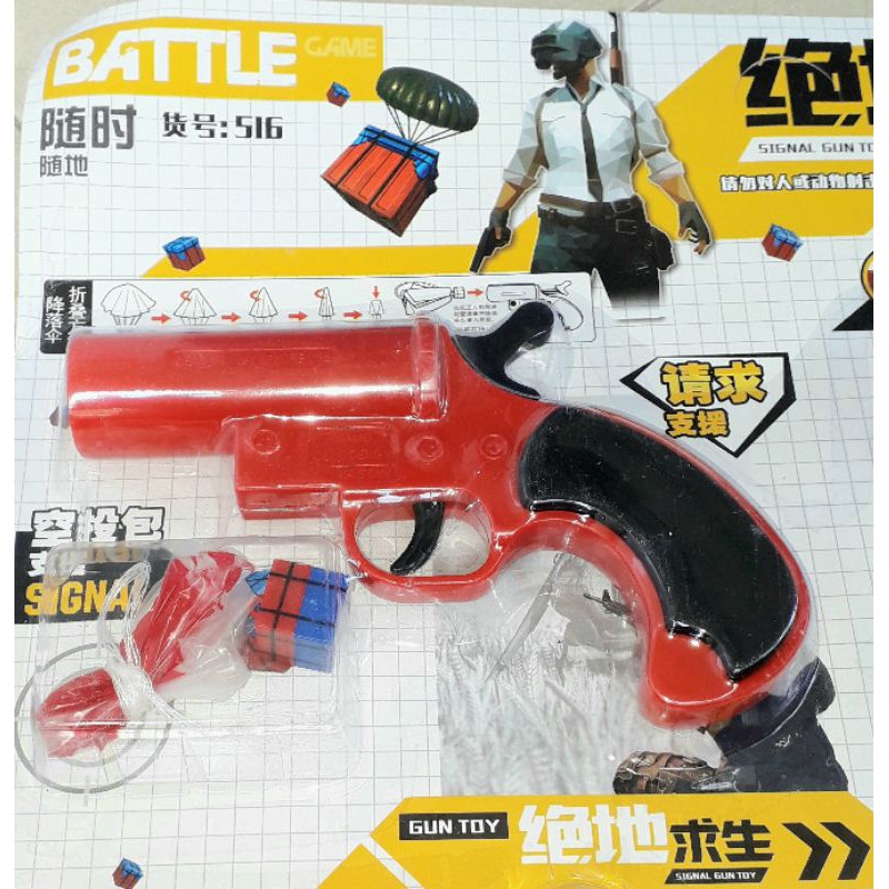 Một cái mô hình bắn thính nhảy dù trong game Pubg bằng nhựa