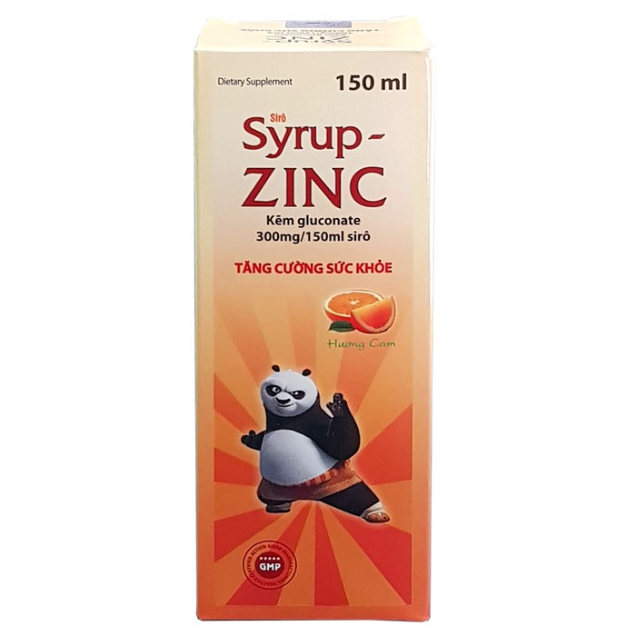 Syrup ZinC, tăng cường sức đề kháng giúp cơ thể khỏe mạnh, bổ sung kẽm cho bé, chai 150ml