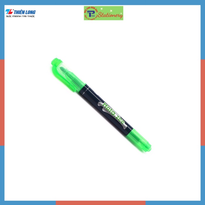 Bút nhớ dòng, bút dạ quang 2 đầu Thiên Long chính hãng màu cam, vàng chanh, xanh lá, xanh dương, hồng HL03