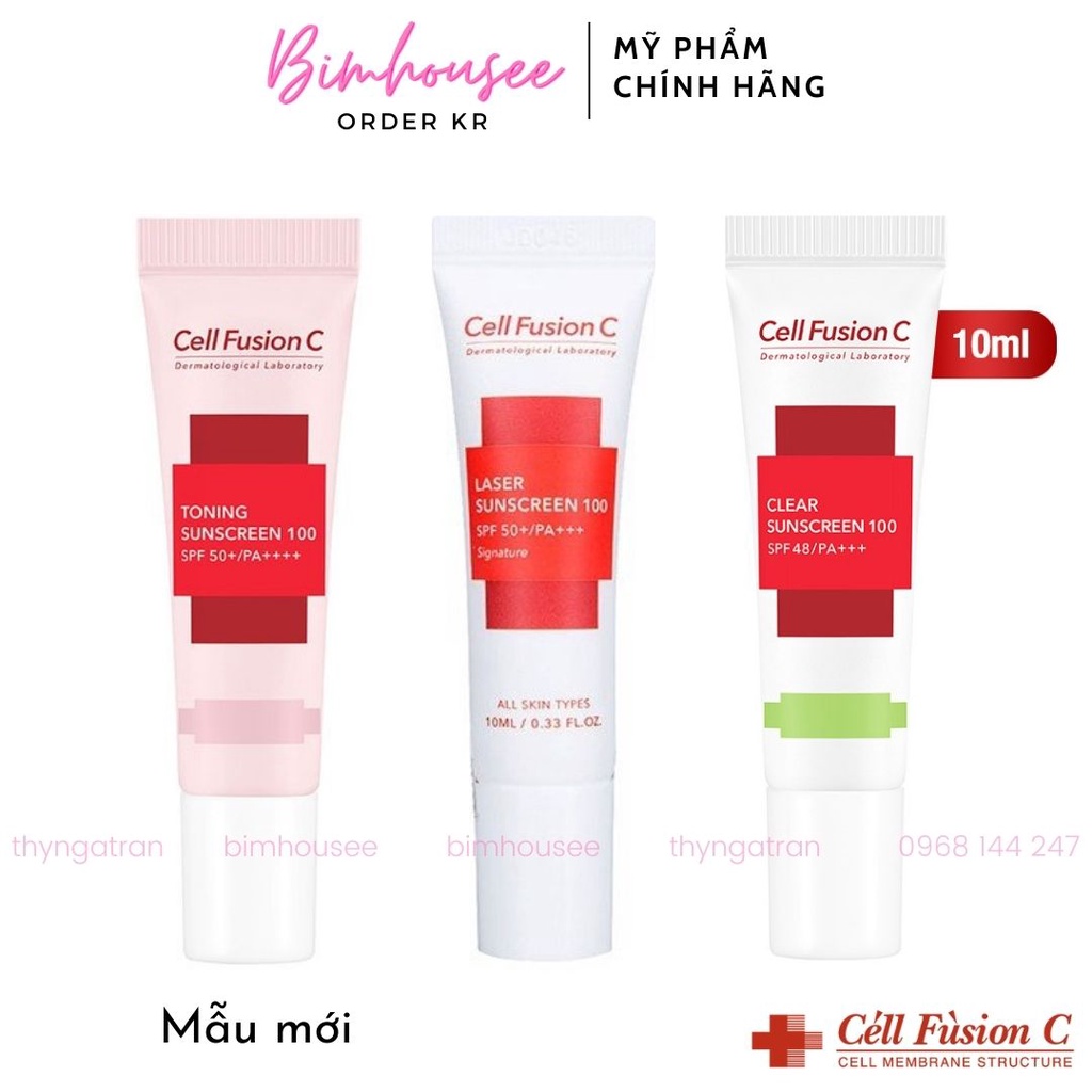 Kem chống nắng Cell Fusion C Laser Toning Clear Sunscreen 100