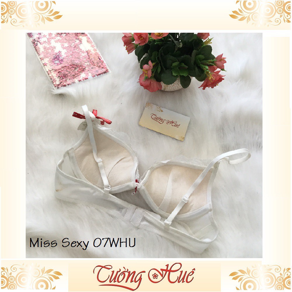 SALE SALE SALE - Áo lót nữ Triumph Miss Sexy 07 WHU áo ngực ren xẻ V sâu.
