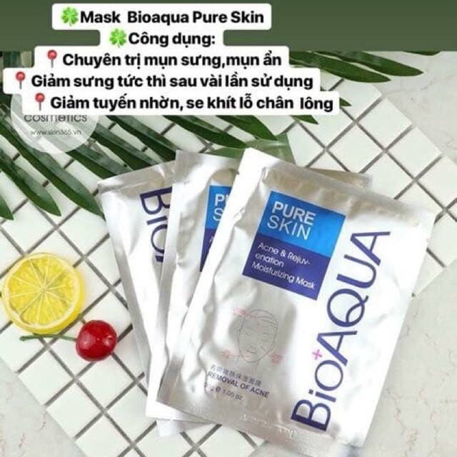 Combo Bộ 4 Món lành Mụn Bioaqua