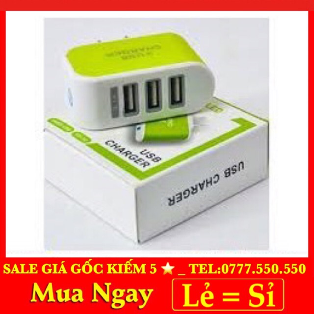 CỐC SẠC USB 3 CỔNG