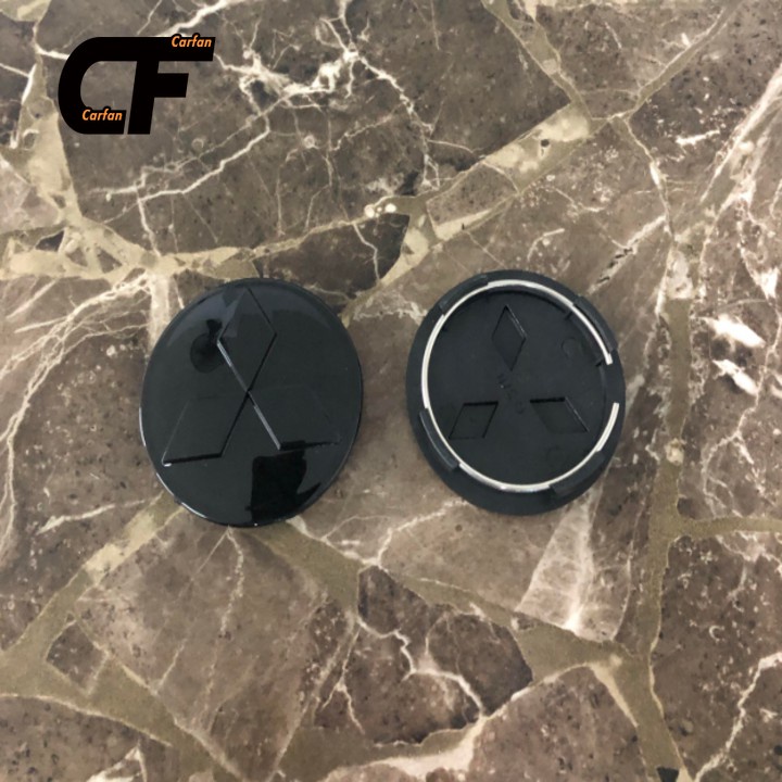 1 mục Biểu tượng Logo chụp mâm, vành bánh xe ô tô Mitsubishi kích thước 60mm/ Mã SP-MTS60 Hubcaps.