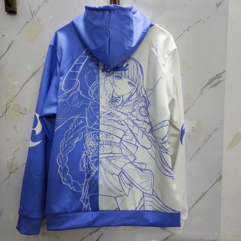 Áo hoodie dáng rộng in hình anime Genshin Impact Raiden Shogun Baal thời trang mùa thu mới dành cho nam nữ | BigBuy360 - bigbuy360.vn