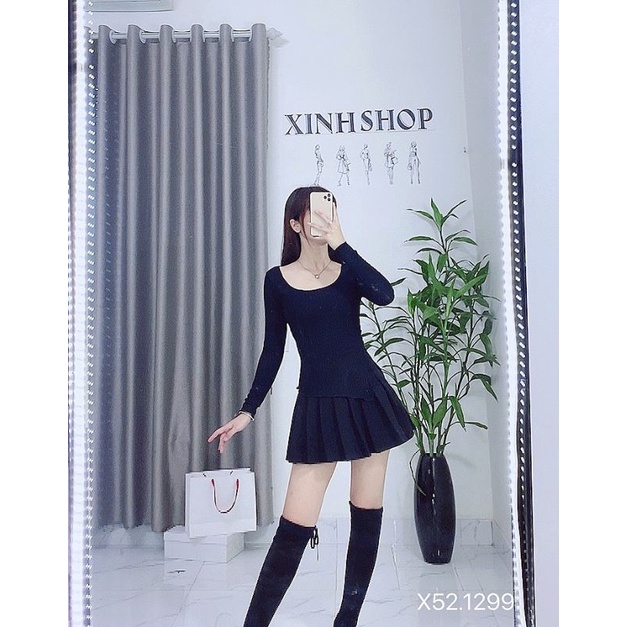 [HOT]  Áo Len Tăm Body Xẻ Vạt Tay Dài 3 Màu Cá Tính | BigBuy360 - bigbuy360.vn