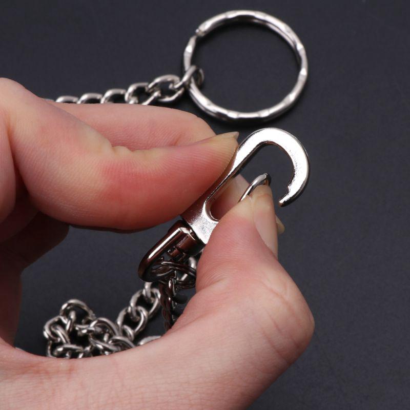 Dây Xích Gắn Quần Chất Liệu Thép Crom Màu Bạc Phong Cách Hip Hop