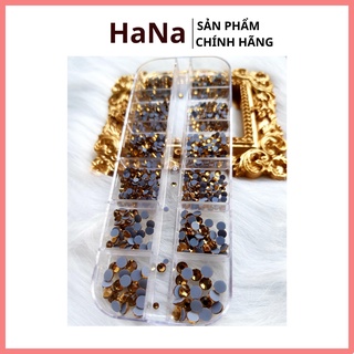 Đá khay chân keo màu vàng trà