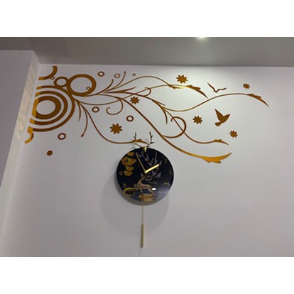 Tranh dán tường mica 3d decor khổ lớn hoa sáng trang trí phòng khách, phòng ngủ, phòng cưới Nhiều Size - EPeBen