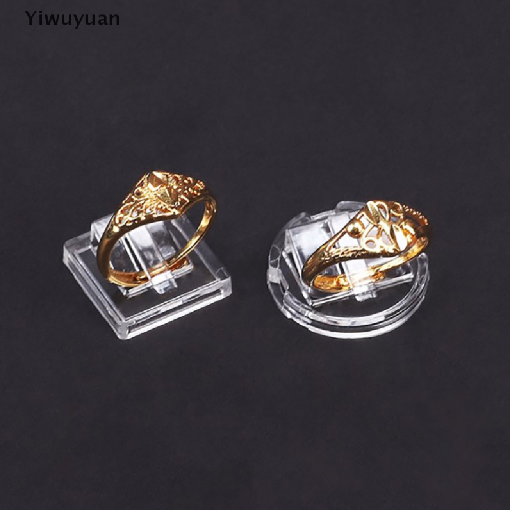 &lt; Yiwuyuan &gt; 10 Khay Trưng Bày Nhẫn Bằng Nhựa Trong Suốt