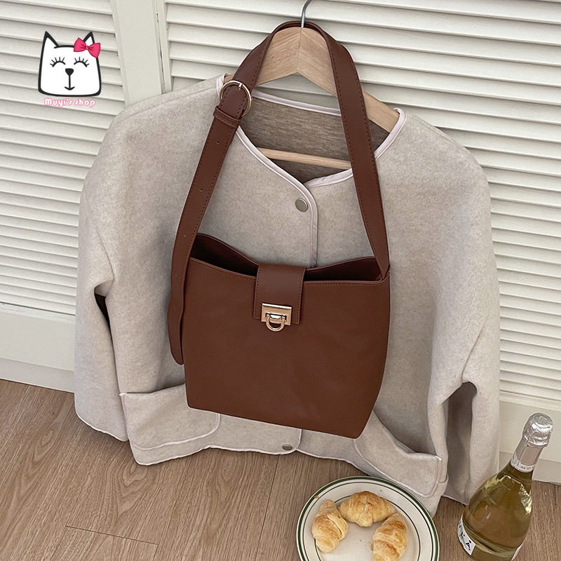 Túi Xách Đeo Vai Cỡ Lớn Phong Cách retro Thời Trang Cho Nữ