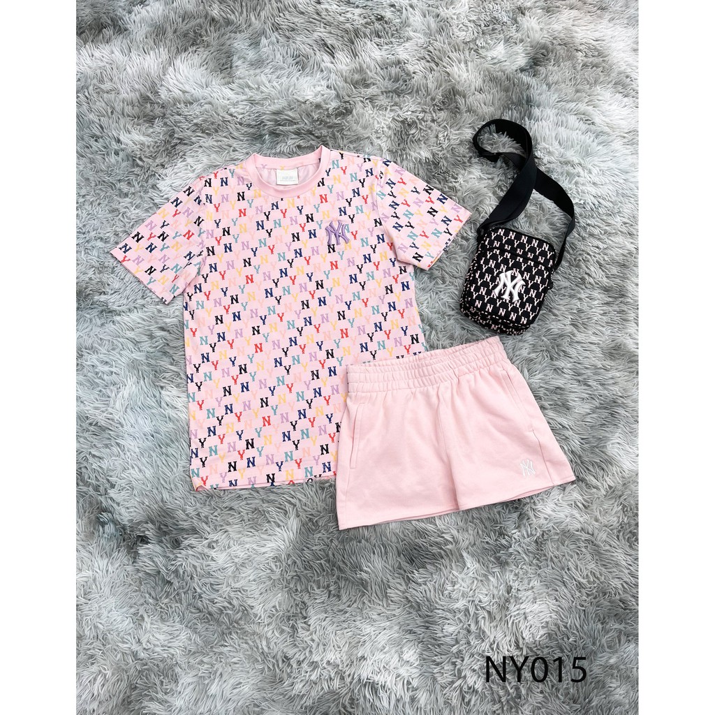 T shirt NY Hồng, Áo Tee ngắn tay Nữ, thời trang hè dạo phố ÁO đôi Nam Nữ FULL TAG