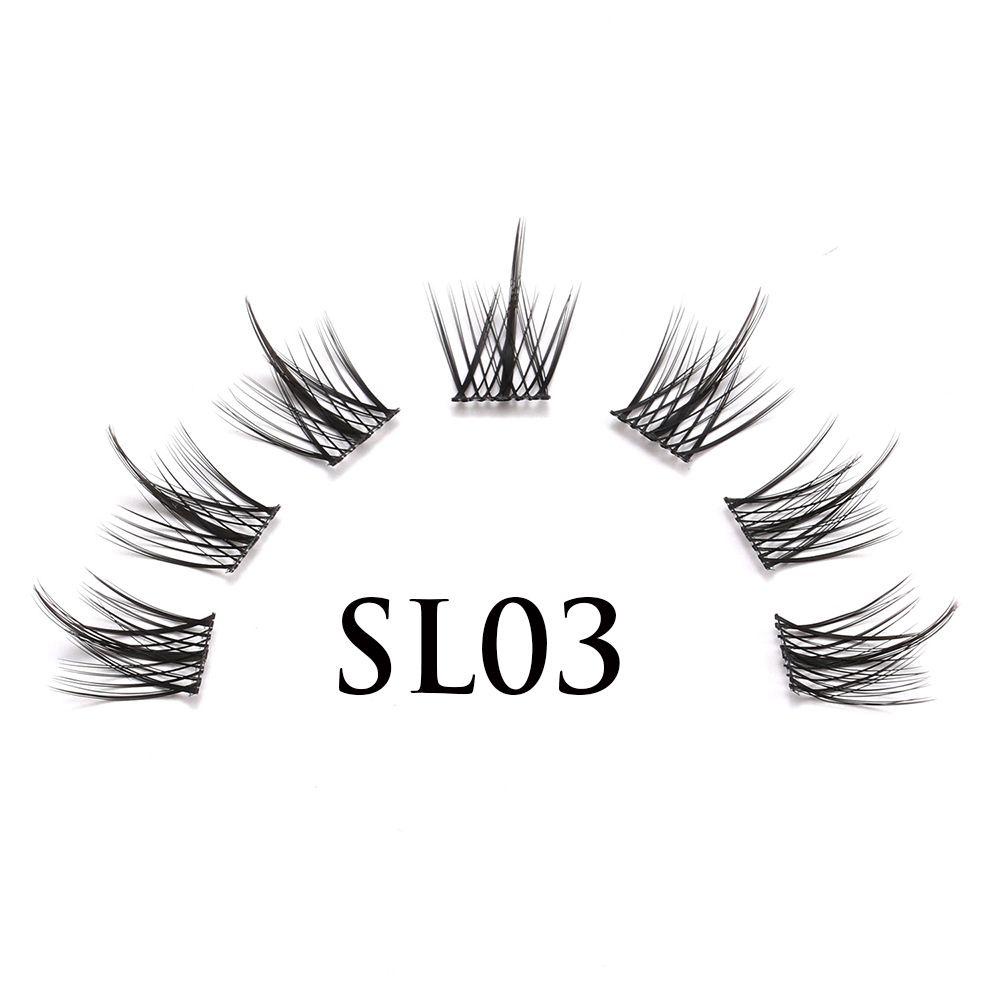 Set 50 / 70 / 90 Cụm Lông Mi Giả Mềm 3D Tự Dính Nhanh Chóng