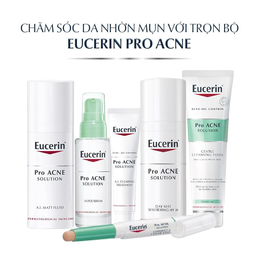 Sữa Rửa Mặt Tạo Bọt Cho Da Mụn Eucerin Pro Acne Solution Gentle Cleansing Foam 150g