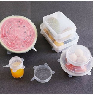 Set 6 miếng silicon bọc thức ăn siêu tiện ích
