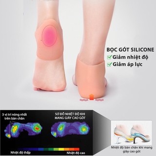 Sỉ 8k Set 2 bọc gót chân silicone chống nứt nẻ chống bong tróc da và giúp làm hồng gót sen - giao màu ngẫu nhiên
