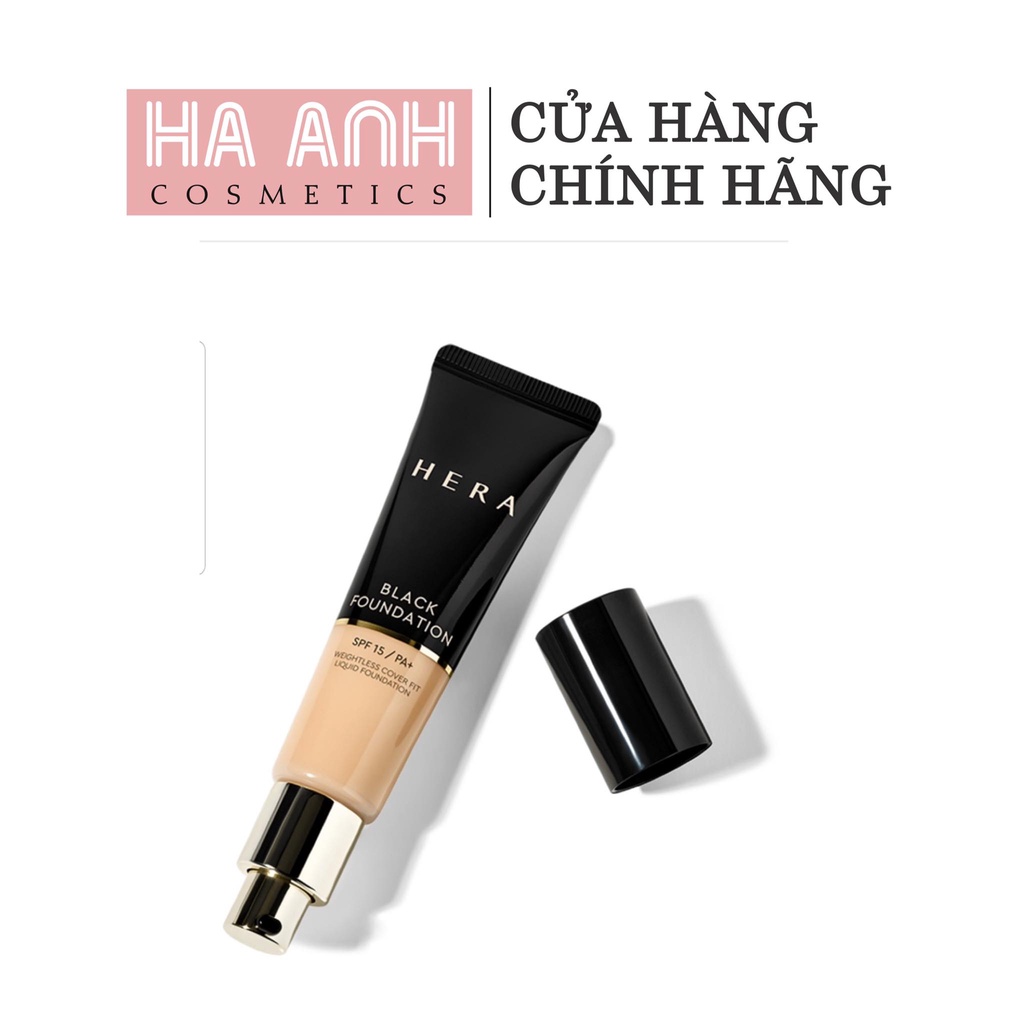 Kem Nền Hera Black Foundation SPF15/PA+ Weightless Cover Fit Liquid Foundation 21N1 Vanilla